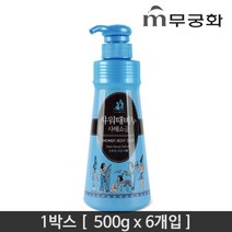 F_박스단위 무궁화 샤워 때비누 사해소금 500ml X6개 한박스, 6개