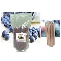 금강월드 천연 솜사탕 설탕 재료 포도맛 1kg + 고급 대나무 젓가락(솜사탕용) 100개, 1개