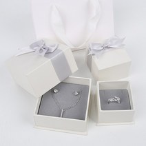 아이엘 화이트 선물상자종이가방(종이가방별도), 화이트선물상자/L사이즈