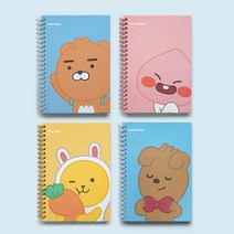 카카오프렌즈 리틀프렌즈 인덱스 스프링 노트 S, 라이언, 1개