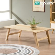 리코베로 라멜라 소나무원목 접이식 테이블 1000, 내추럴