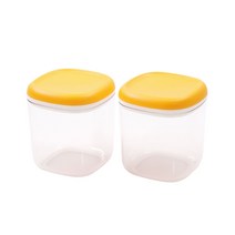 타파웨어 크리스탈 슬림 2번 780ml 2P 저장용기, 1set