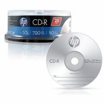 HP HP) CD-R 25P (700M 52X) 공cd, 25매입