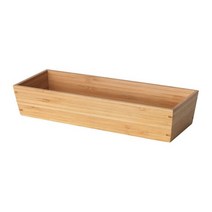 이케아 OSTBIT 식기도구트레이 대나무 10x26cm 수저통 90349190