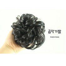 위그맘베베 만두머리 똥머리 곱창가발 가발, 투톤브라운, 1개