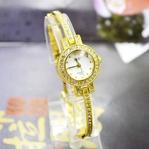 (해외) 골드 큐빅 미니다이얼 뱅글 시계 WD 여성시계/시계팔찌/패션시계/큐빅시계/학생시계