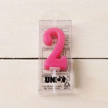 달곰베이킹 생일초 케익칼 이벤트용품, 1개, 08-숫자초-파스텔-2