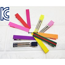 기타 KC인증 골지리본 집게핀(6cm) 집게머리핀 머리핀만들기 리본공예재료, 연보라
