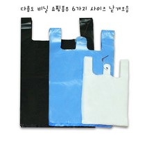 뚱이네봉다리 무지 비닐 쇼핑봉투 6가지 사이즈 A타입 B타입, 1개