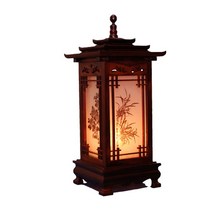 9deco 전통공예 인테리어등, 사각 기와탑등 대(32*32*69cm)