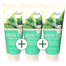 이켈 그린티 폼클렌저100gx3개 식물 추출물함유!!, 스네일폼3개, 300g