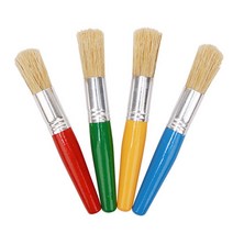 유아용 짧은붓 세트 / 키즈맘아트 안전한 어린이 퍼스트 브러쉬 유아 물감 그림 미술 촉감 놀이 오감 발달 드로잉카페 키즈카페 문화센터 어린이집 유치원 집콕 엄마표미술 홈스쿨, 1set