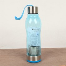 휴대용 물병형 표일배 텀블러 600ml(블루)