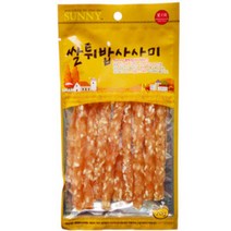 라이코스펫 써니 애견 웰빙 면역기능강화 모질개선 사사미 닭갈비 오리고기 비스켓 간식모음, 1개, 써니 쌀튀밥 스틱사사미 70g