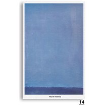 레드블랙 인테리어 소품 Mark Rothko 마크로스코 추상화 캔버스 액자 15종, 14