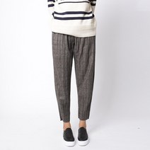스타일디오 낭만 체크 모직 조거팬츠