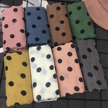 무슈 블랙도트 롱 머플러