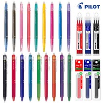 프릭션 볼 0.38 0.5 0.7mm 리필 frixion ball 빠이롯트 지워지는 볼펜, 1.슬림볼펜(0.38mm), 블랙
