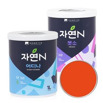 조광페인트 자연N 어디나 + 젯소(문 가구 벽 소품) 1L, 젯소+네온오렌지