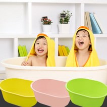 동그리욕조 중형 욕조 아기욕조, 핑크 중형 (배수구O)