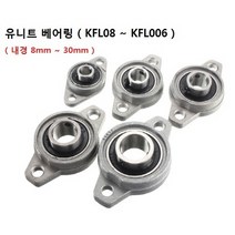 KFL08-KFL006 유니트베어링 3D 프린터 8-30mm 8종류 펜형, KFL001(내경 12mm)