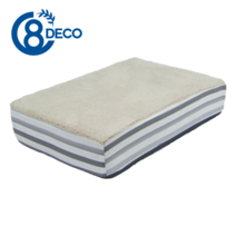 8DECO 강아지계단 애견계단 펫스텝 모음 1단2단3단4단 (커버+솜포함) ce4, 베이지 그레이 스트라입