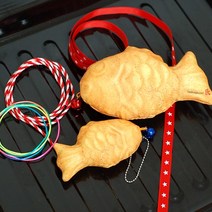 행복한이가 붕어빵 낚시 종합선물세트 - 고양이장난감 캣닢쿠션 낚싯대, 딸기붕어빵, 1개