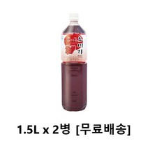 사랑주는쇼핑몰 파낙스 참다음 오미자 1.5L x 2페트 (6배희석용), 2병, 1500ml