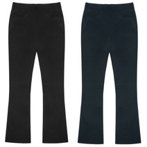 여성용 스판 부츠컷 기모밴딩팬츠 세미나팔 빅사이즈바지 S~3XL 긴바지 403