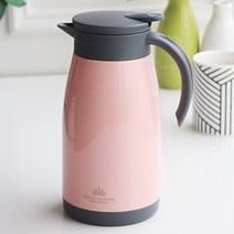 핑크 보온 포트 1L / 스텐 주전자 티포트