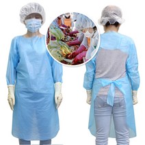 간편한 위생 김장세트 고무장갑 비닐앞치마 모자 김치, 김장세트 B