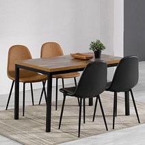 빈티지 테이블 업소용 식탁 티테이블 1200x600, 빈티지테이블_1200x600 (YWD3022-BK)