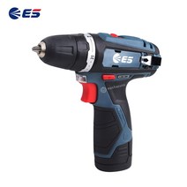 ES산업 충전 드릴 드라이버 LD1012 (12V-2.0Ah) 배터리2개 충전기, 2개