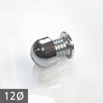 1단 다보볼트 (밀착형) 12Ø 은색원형 장식볼트 14mm, 1개