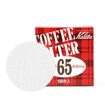 칼리타 워터드립 라운드 필터 65mm, 100매, 1개