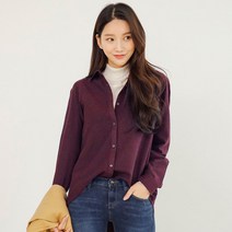 여성 겨울 기모 셔츠 여자 블라우스 남방 흰색 면접 빅사이즈 4컬러