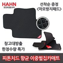 한경희생활과학 자동차 카매트 이중 벌집 전좌석 풀세트 친환경향균 창고방출행사 **마모방지패드 품절**, 시보레스파크 13년 2013~2015.07, 쉐보레, 쉐보레