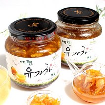 [에덴식품] 무농약 유자와 유기농 설탕으로 만든 유자차, 1kg, 12개