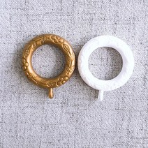 홈앤창 커튼링 (화이트 골드칼라), 화이트