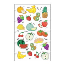 과일이야기 스티커SS-122(4매) /야채견출지/라벨/장식용스티커/스티커이야기/아트지/과일나라스티커, 단품