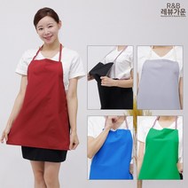 레뷰가운 VAE06 손님용앞치마 턱받이 벨크로 앞가리개 식당 분식 앞치마, VAE06 녹색, 1개