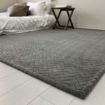 더러그 빅 헤링본 극세사 거실 러그 카페트 100x150cm