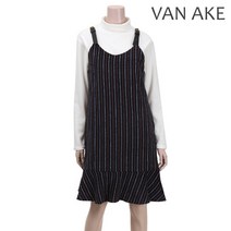 [반에이크] 스트라이프 프릴 민소매 원피스 (V71OPH302Z-NA)