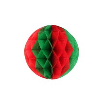 허니콤볼 20cm 레드 그린 종이 페이퍼 벌룬 모빌 생일 축하 파티 행사 포토존 장식 데코 용품, 단품
