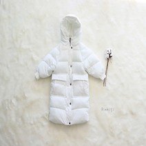베이비러블리 유아동 롱패딩 어린이집등원룩 화이트