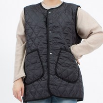 웰컴가운 겨울용 누빔 조끼 앞치마 RM03, RM03 다크그레이M, 1개