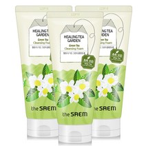 더샘 힐링 티 가든 그린티 클렌징 폼, 3개, 150ml