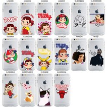 아이폰5 아이폰6 S 아이폰7 아이폰8 + 플러스 아이폰SE 페코짱 캐릭터 이미지 디자인 투명 젤리 핸드폰 스마트폰 폰 케이스