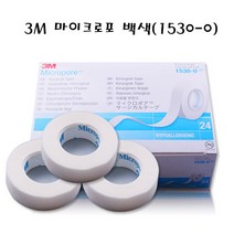 해호 3M 마이크로포 종이반창고 백색1530-0 (24개입), 10통