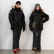 푸조 티타늄패딩 스판바지 스키보드 상하세트